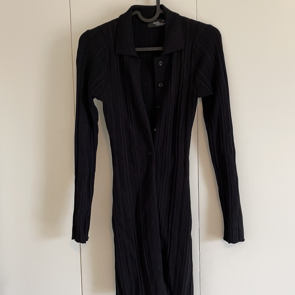 Style Addict Black Button Down Mini - image 3